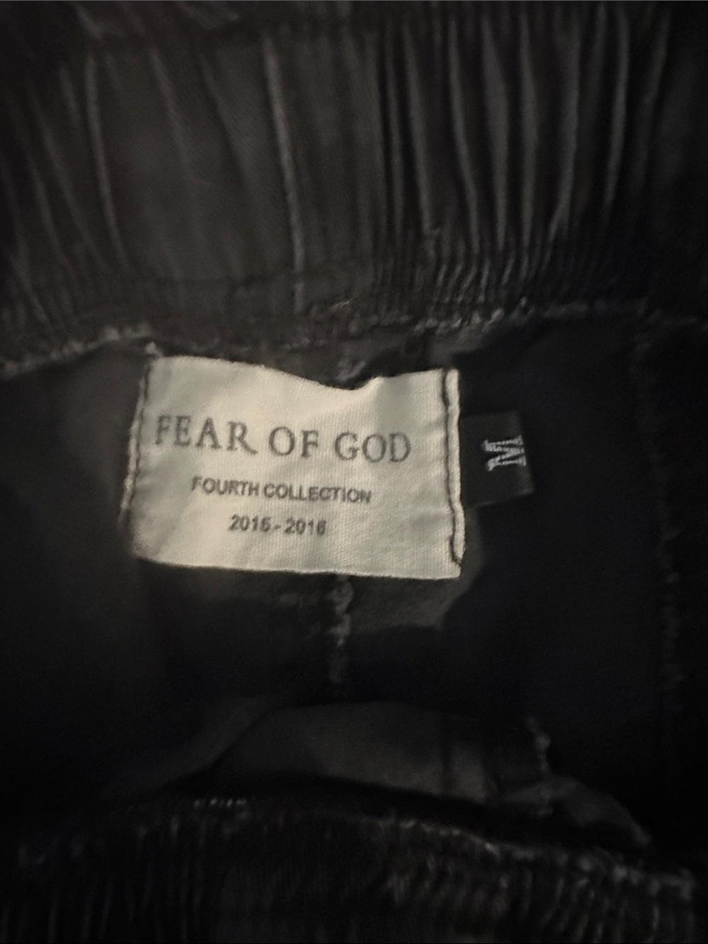 Fear of God Black Tapered Zip-Hem Joggers - Picture 2 of 4